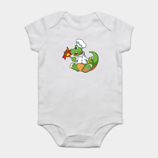 Dragon as Chef  with Cooking apron Baby Bodysuit